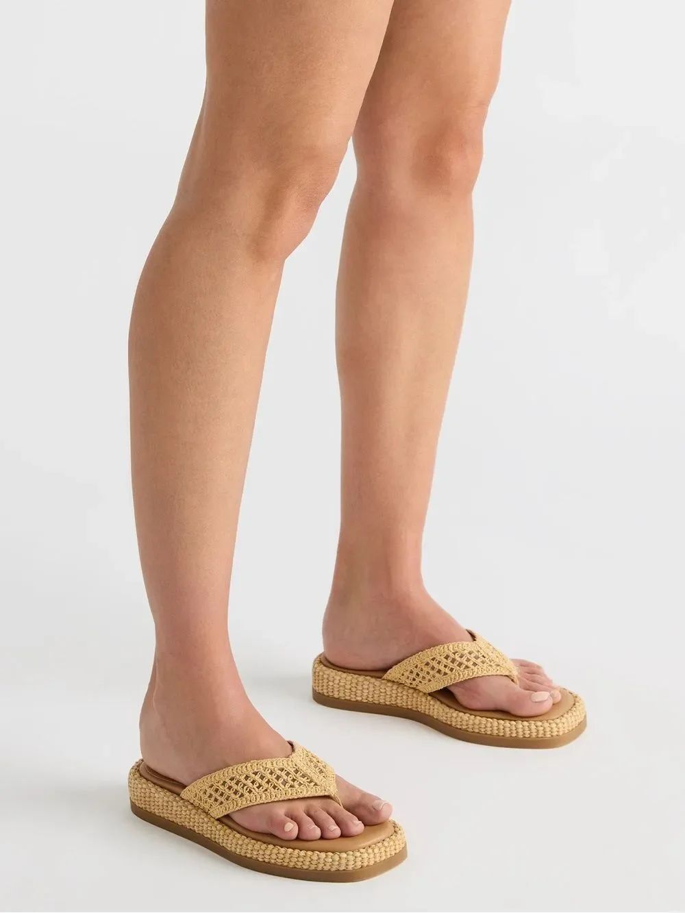 NWOB Steve Madden BELLA NATURAL RAFFIA
